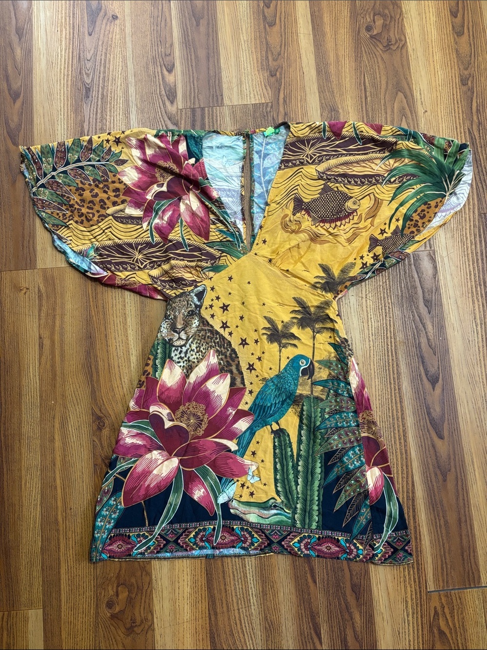 Farm Rio Tropical Dreams Caftan Dress